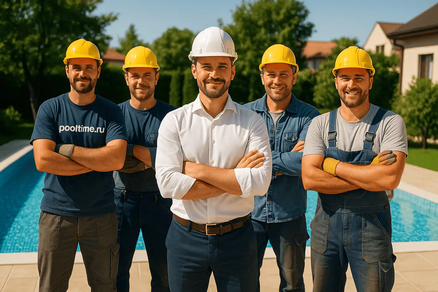 Команда PoolTime - профессиональные строители бассейнов в Краснодаре